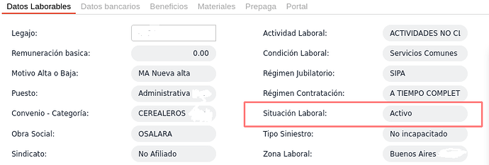 Situación laboral