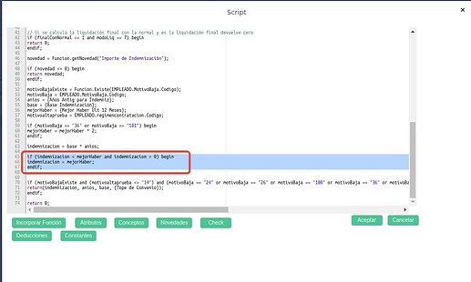 Comparación de bases