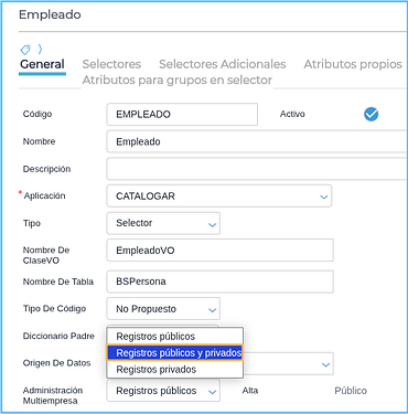 Registros públicos y privados