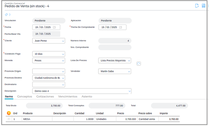 Caso 4 - PDVT - Demo