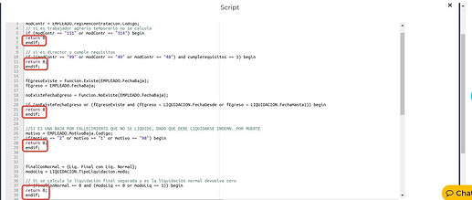 Filtros para no liquidar