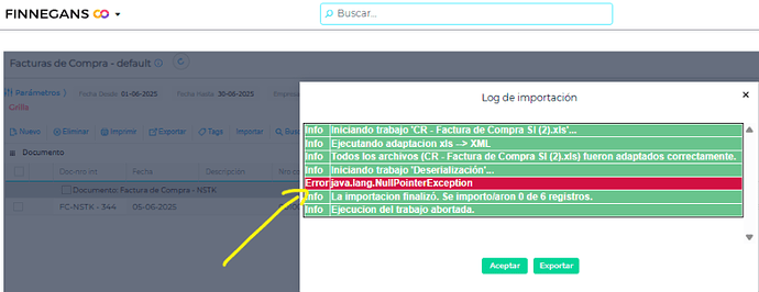 error al null pointer