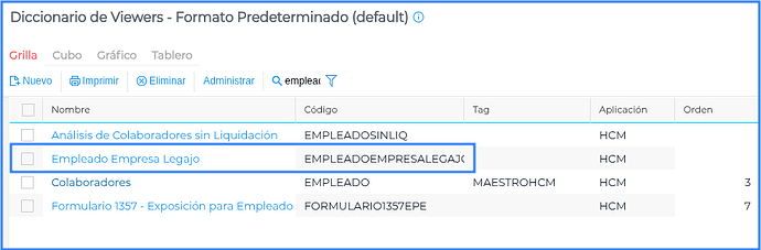Empleado Empresa Legajo