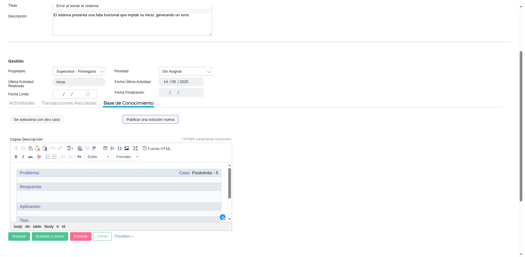 Publicar una solución nueva
