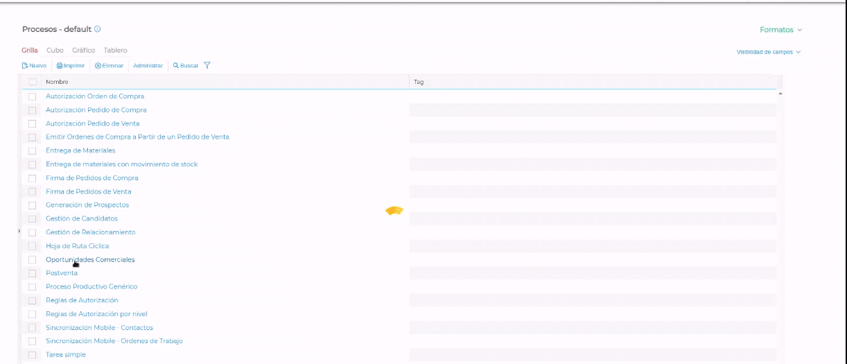 Actualización del diagrama